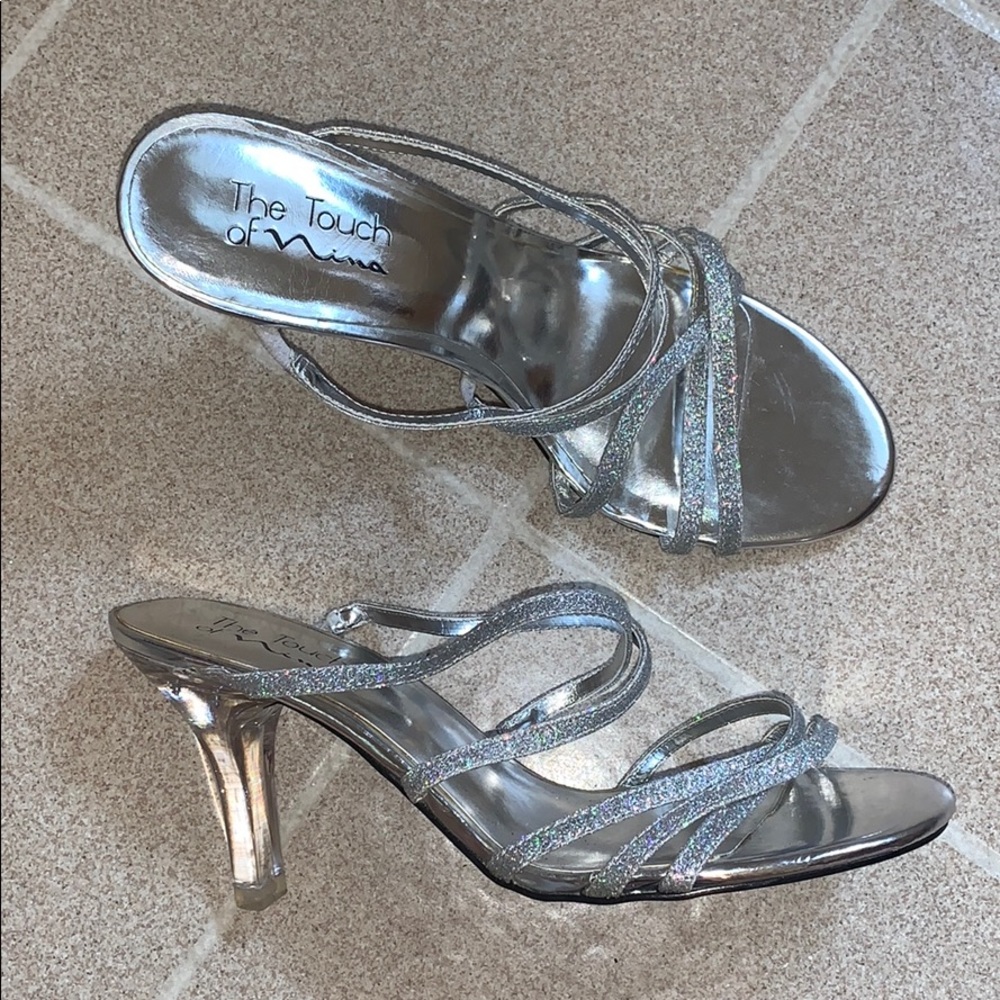 Silver High Heels